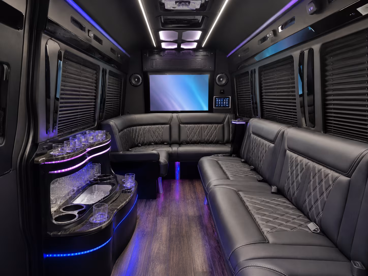 Escondido Corporate Transportation party bus interior