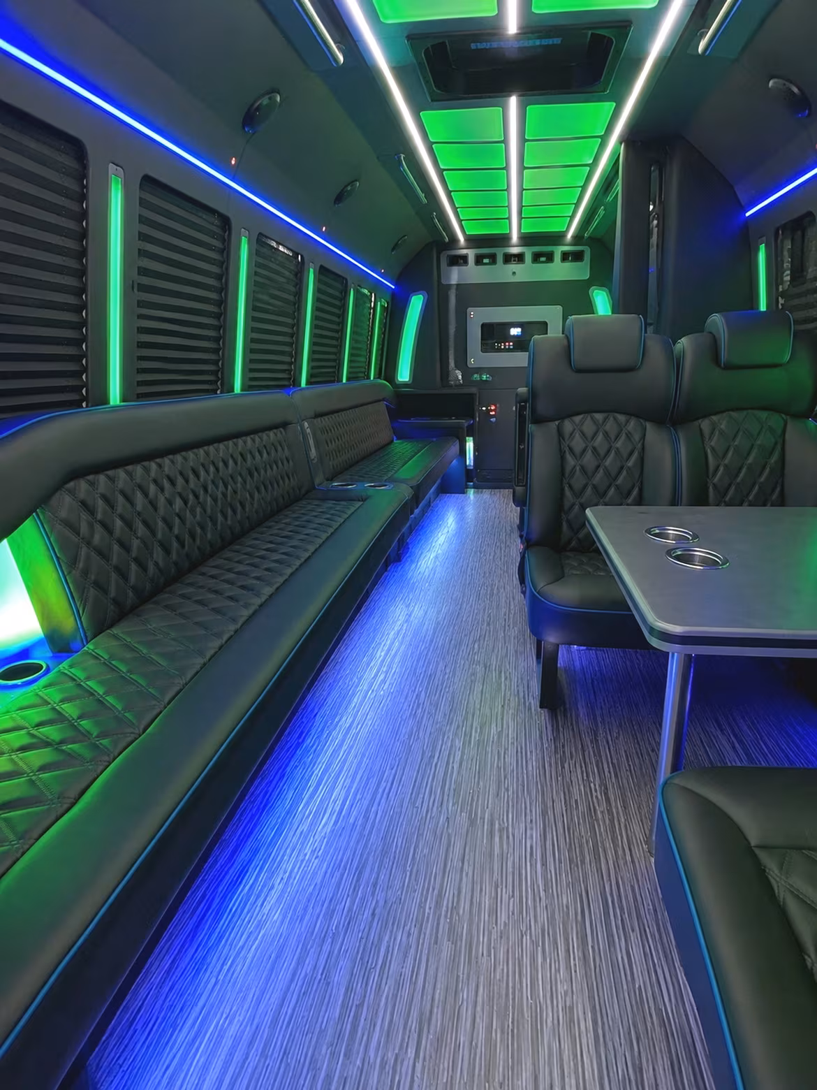 Escondido Private Event Transportation party bus interior