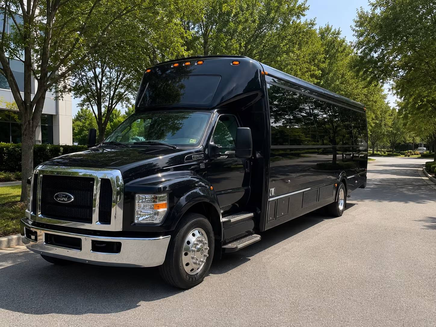 Escondido Prom & Homecoming Transportation party bus exterior