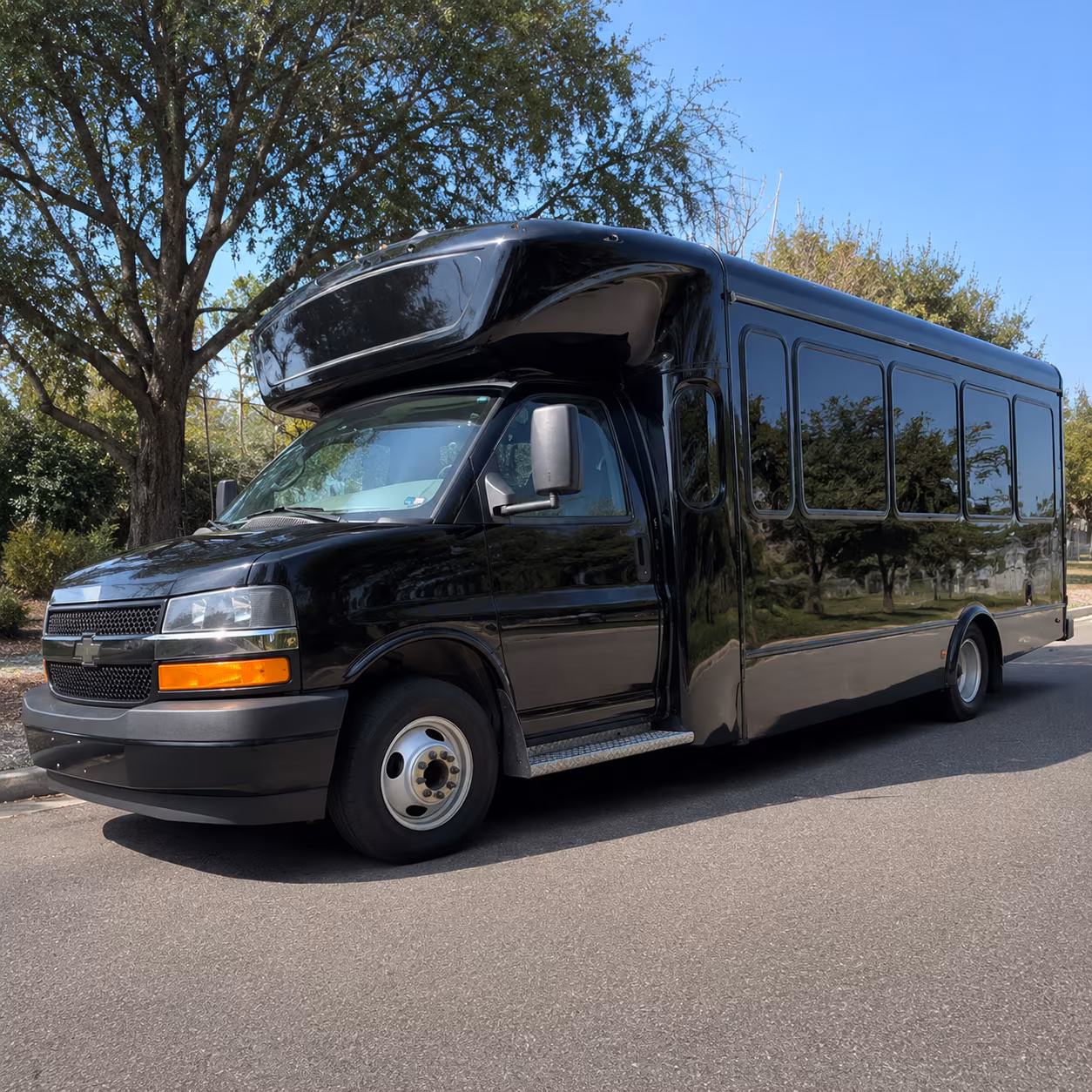 Escondido Prom & Homecoming Transportation party bus exterior