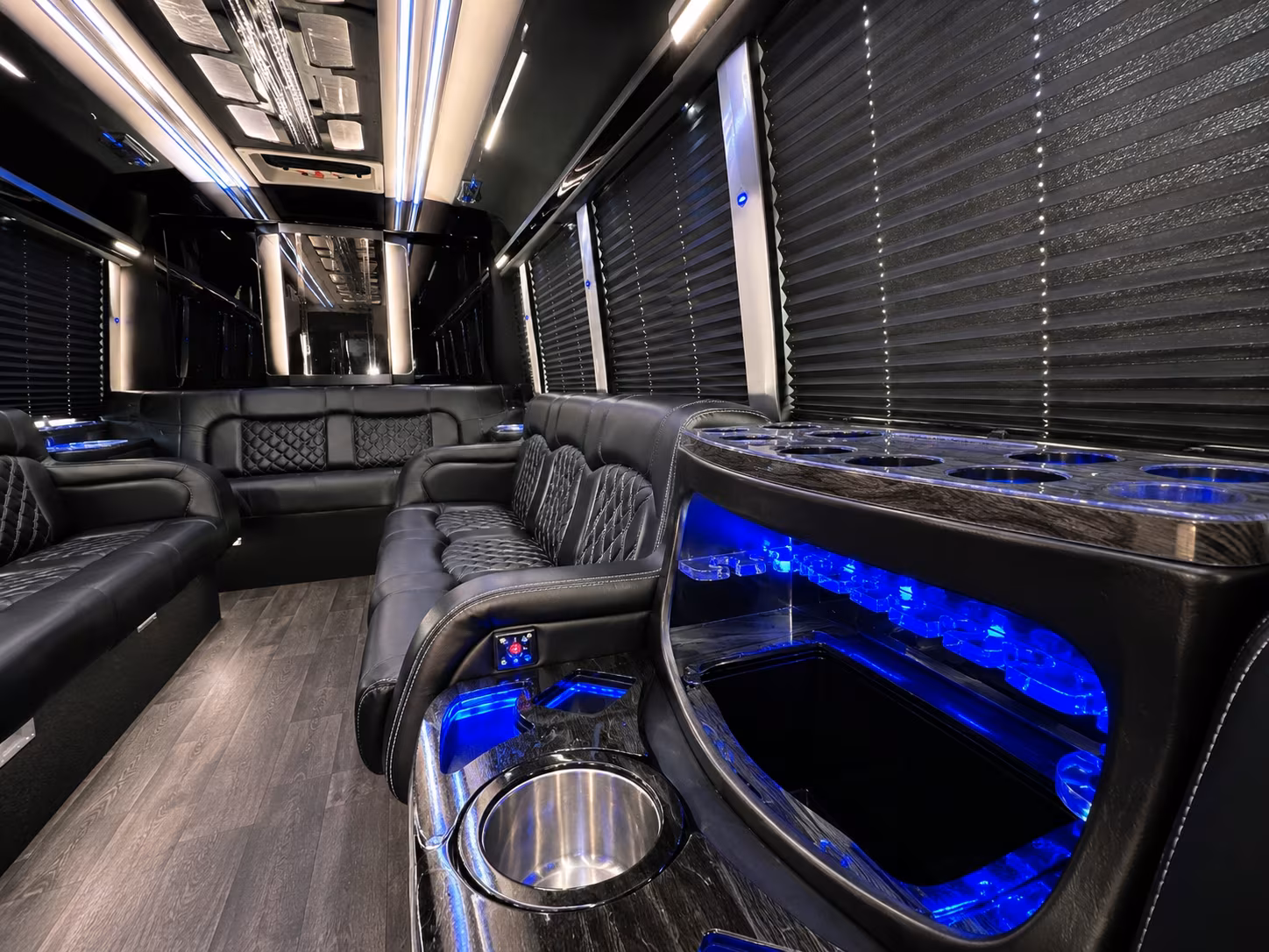 Escondido Prom & Homecoming Transportation party bus interior