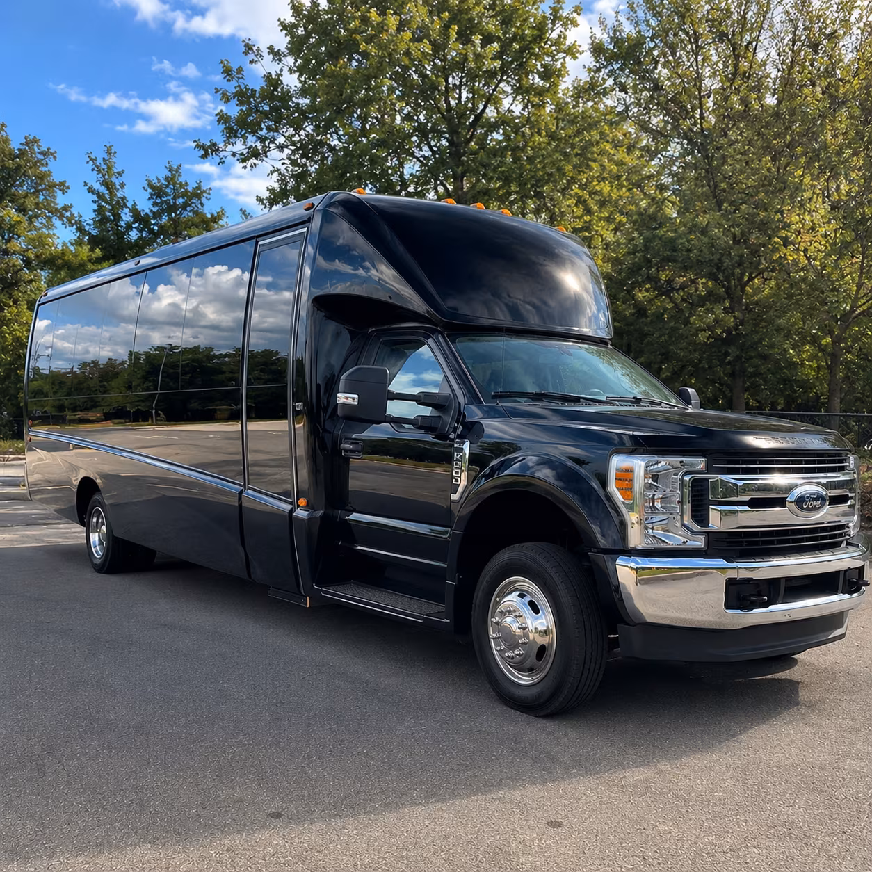 Escondido School Event Transportation party bus exterior