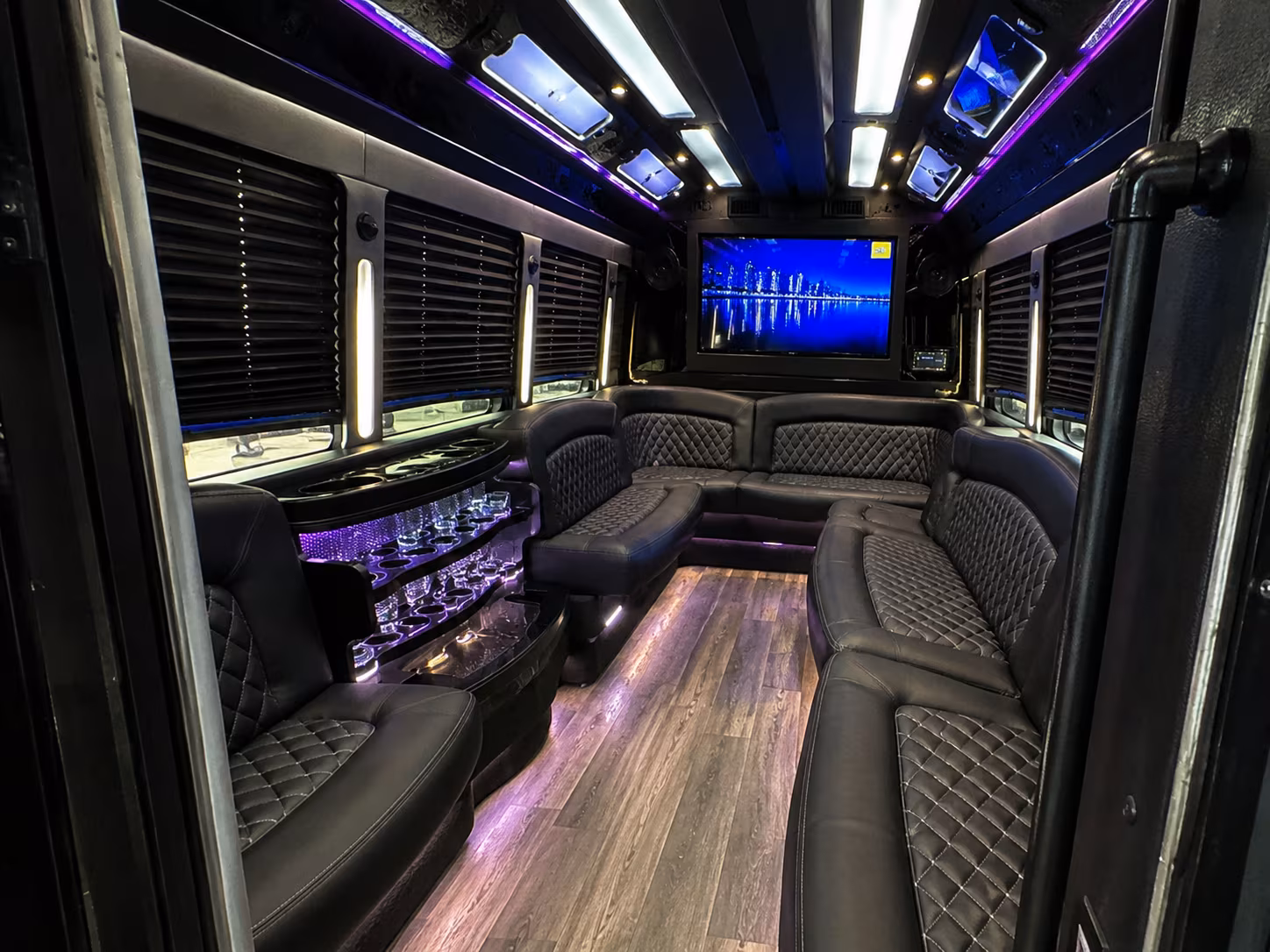 Escondido Sporting Event Transportation party bus exterior