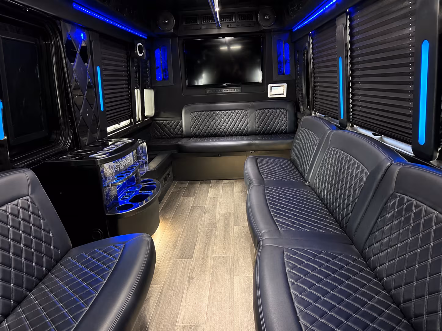 Escondido Sporting Event Transportation party bus exterior