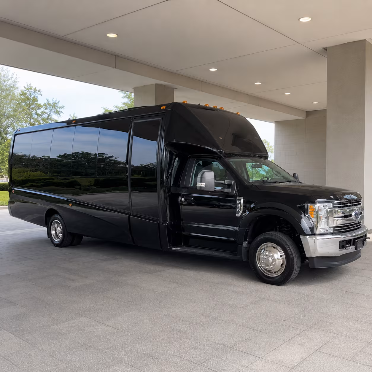 Escondido Wedding Transportation party bus exterior