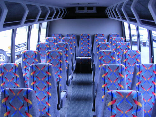 Carson 24 Passenger Mini Bus Interior