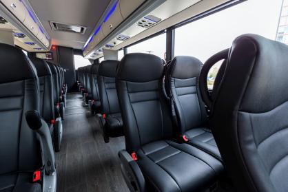 Carson 45 Passenger Mini Coach Interior