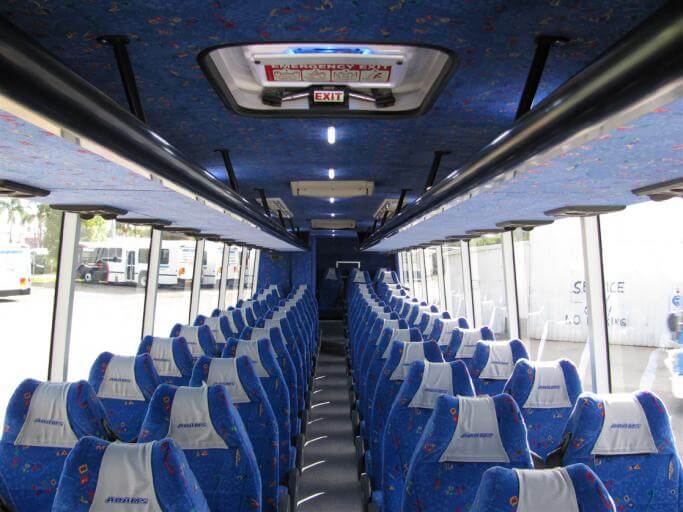 Carson 56 Passenger Charter Bus Interior
