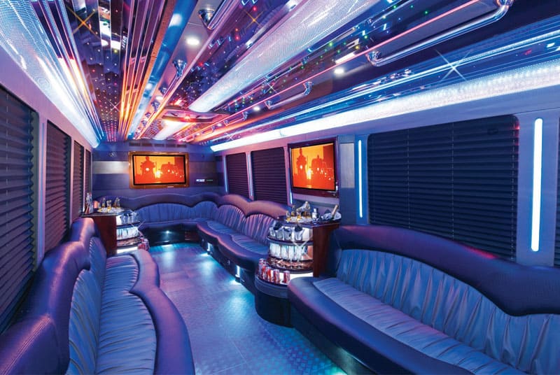 South Gate 20 Passenger Party Bus Interior