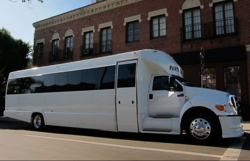 South Gate 30 Passenger Party Bus White