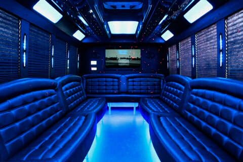 South Gate 36 Passenger Party Bus Interior