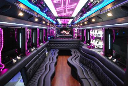 South Gate 50 Passenger Party Bus Interior
